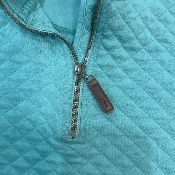 L.L. Bean Women's Quilted Quarter-Zip Pullover Sweater Sz XS - Picture 4 of 14